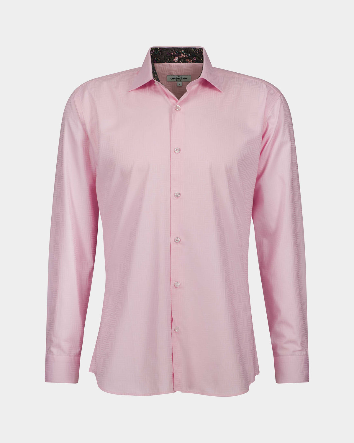 URBBANA Amary jacquard shirt with an elegant pattern.