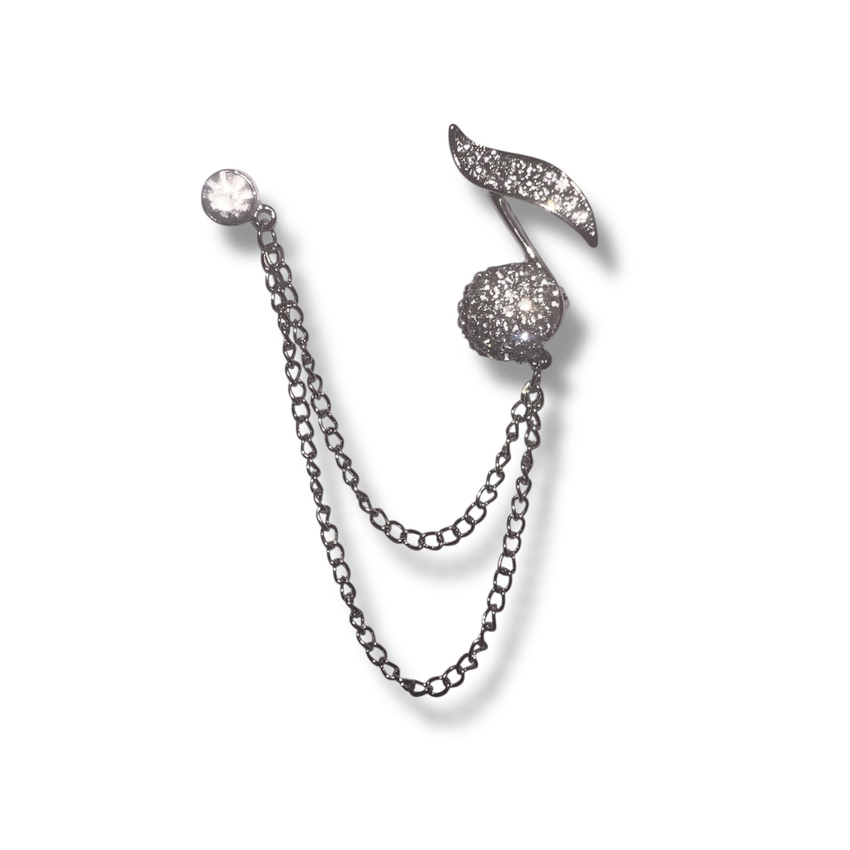 URBBANA embellished lapel pin.
