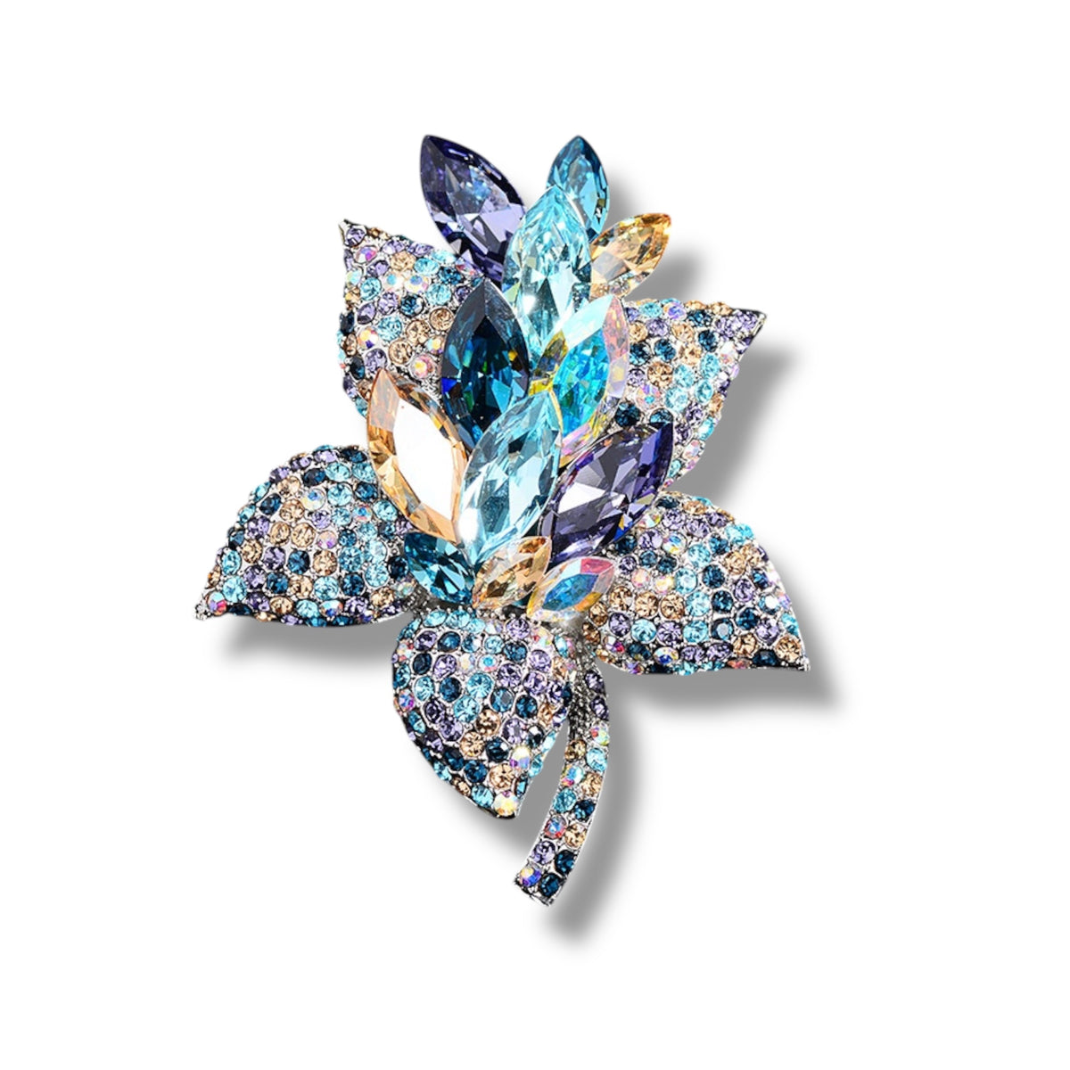 URBBANA embellished lapel pin.