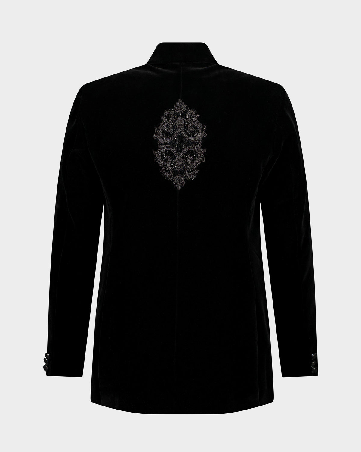 URBBANA Nitak crystal-beaded jacket, back view.