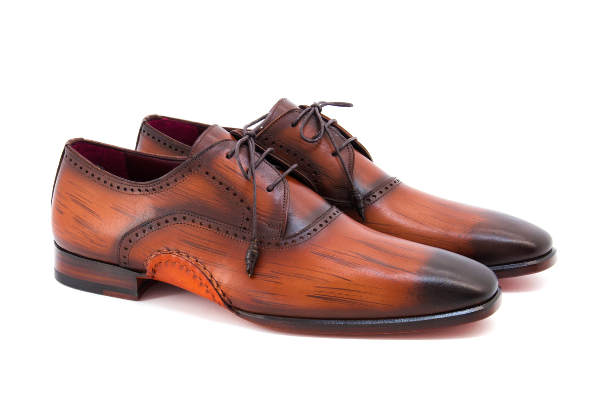 Santorini Brogue Patina Dress Shoes - Brown - Timeless Design & Craftsmanship