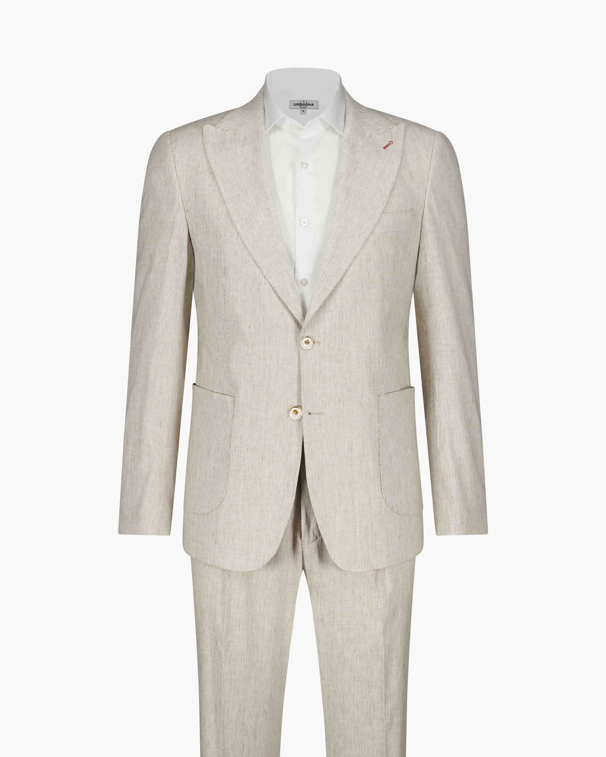 URBBANA Sonny beige linen suit.