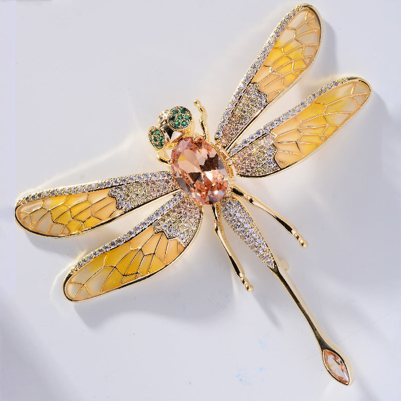 Embellished Dragonfly Allure Lapel Pin / Brooch