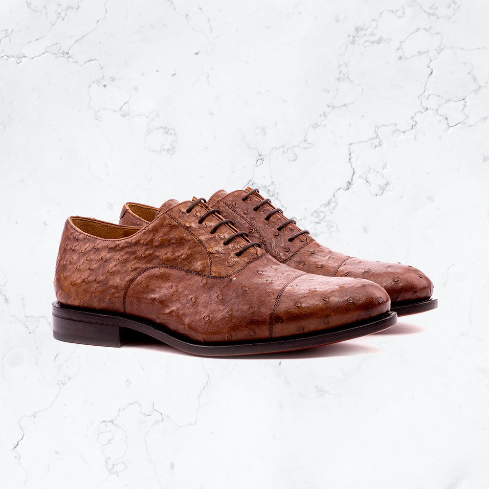 Genuine Ostrich Oxford - Dress I - Fashionable Shoes