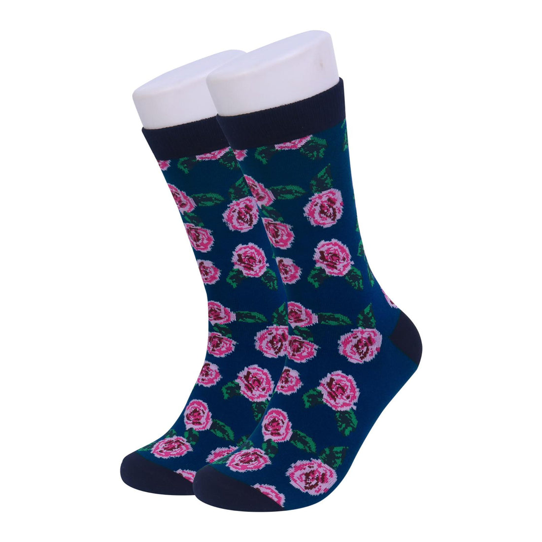 Dress socks - Rose and Blue - Sock by Urbbana