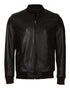 Lambskin Leather Jacket - Minimal Black - Leather Jacket by Urbbana