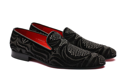 The Tuvan Diamond Loafers - Black - Loafers by Urbbana