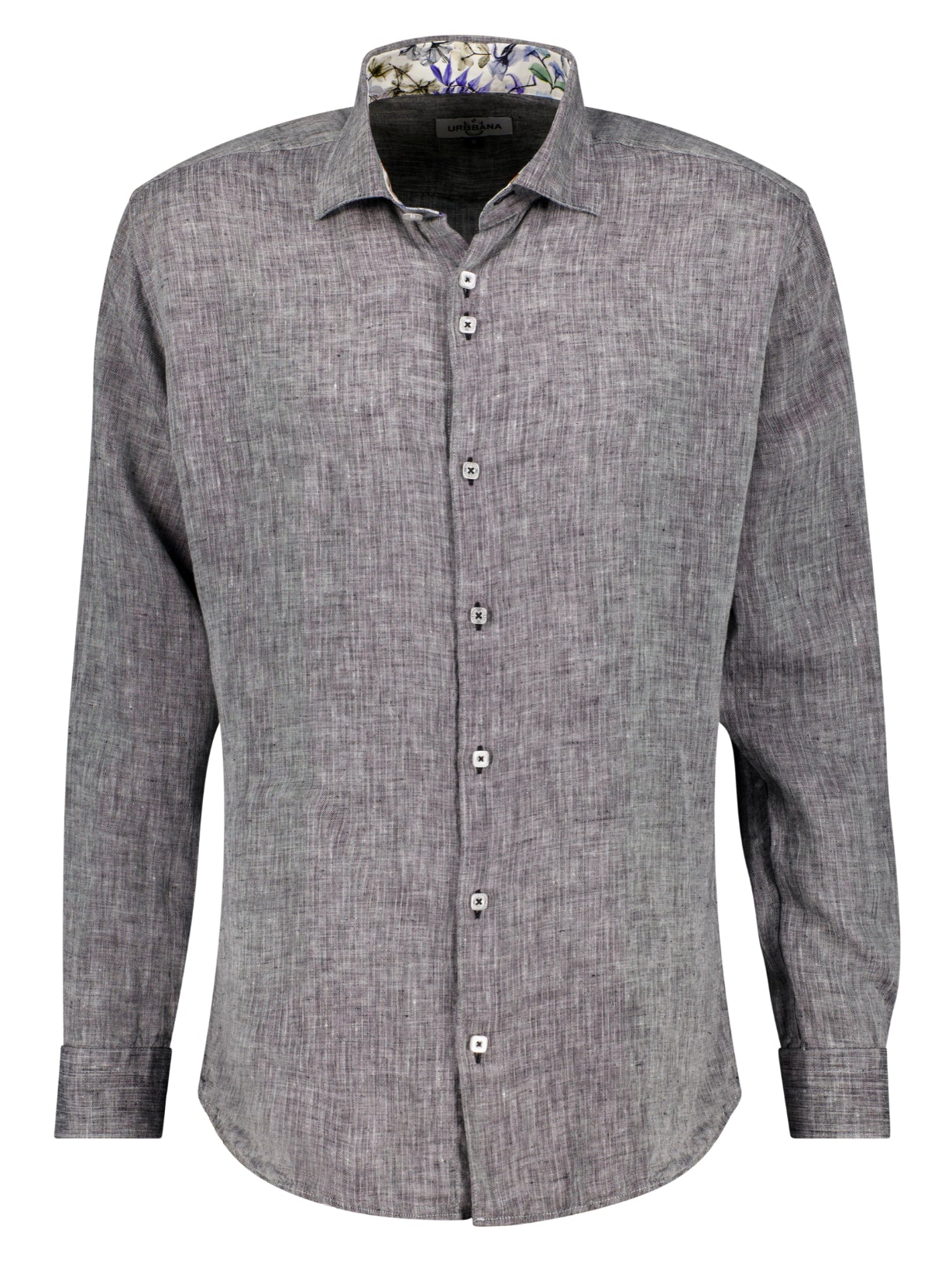 The Sancho Linen Shirt - Grey - Shirt by Urbbana