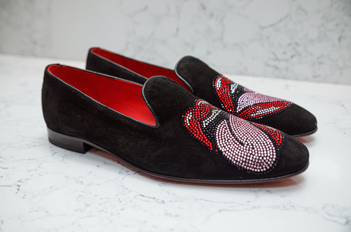The Pink Tongue Diamond Loafers - Loafers by Urbbana