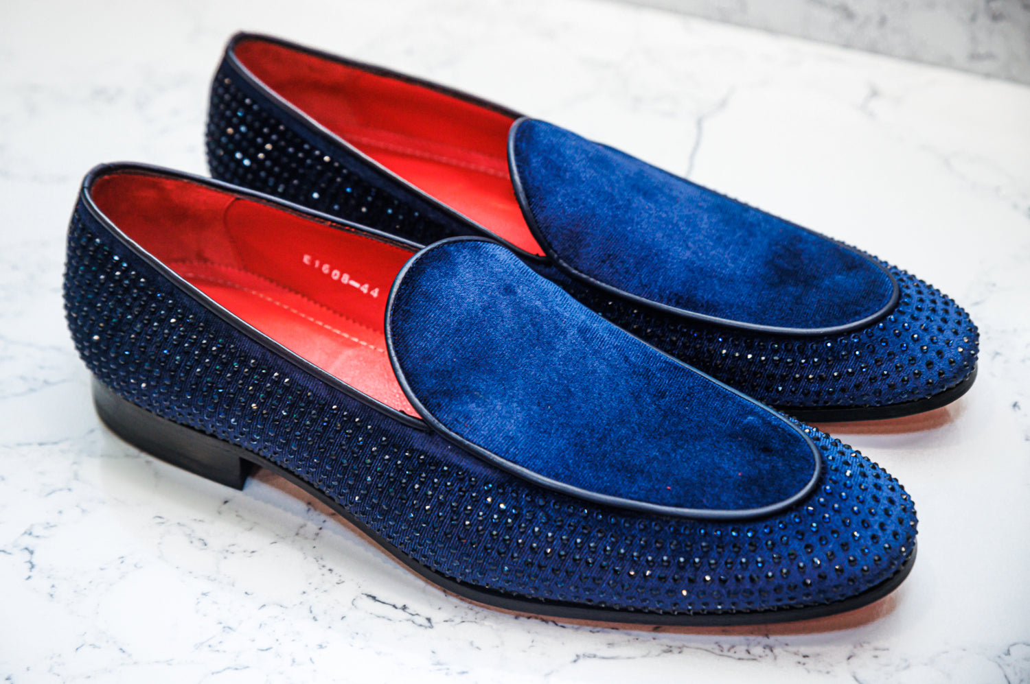 The Diamond Loafers - Blue - Handmade By