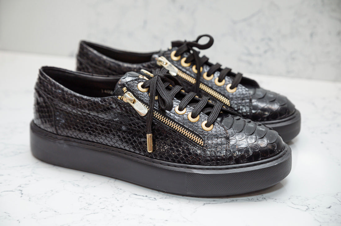 The Franco Python Zip Sneakers