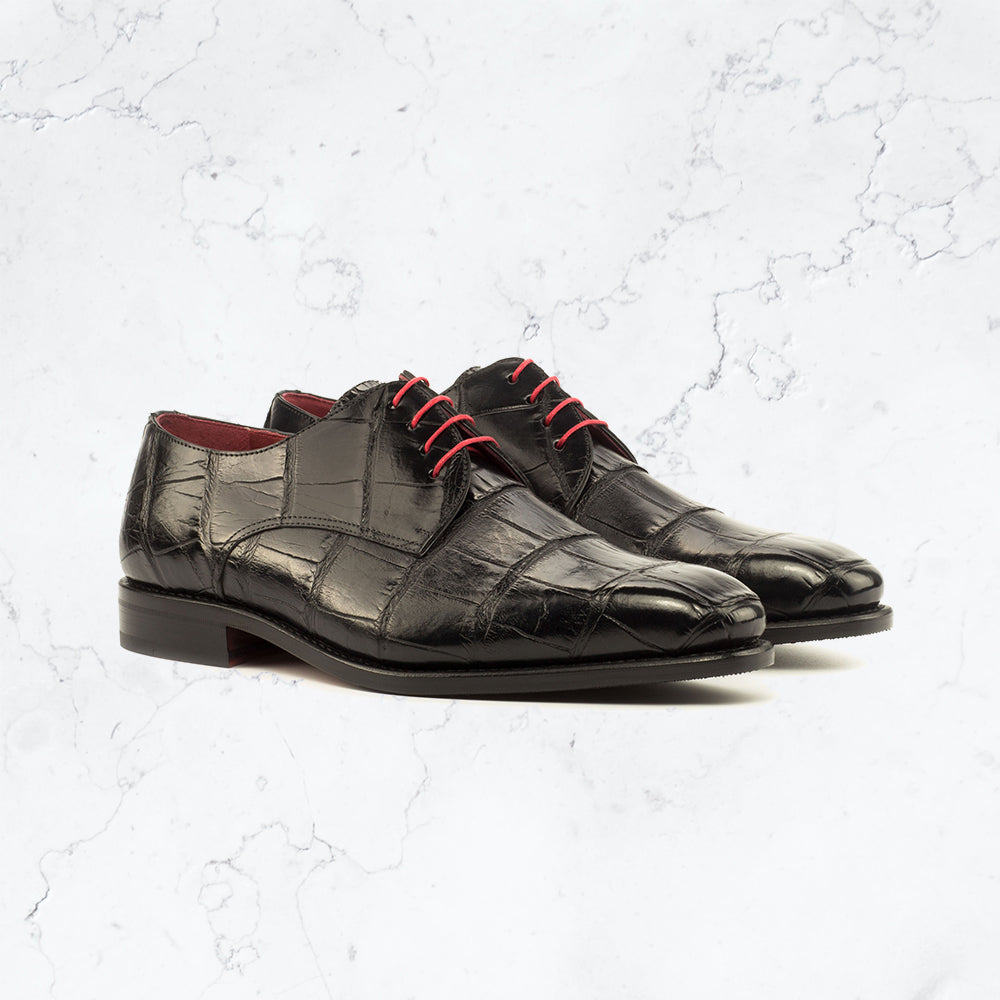 Genuine Aligator Derby - Dress I - Unique Leather
