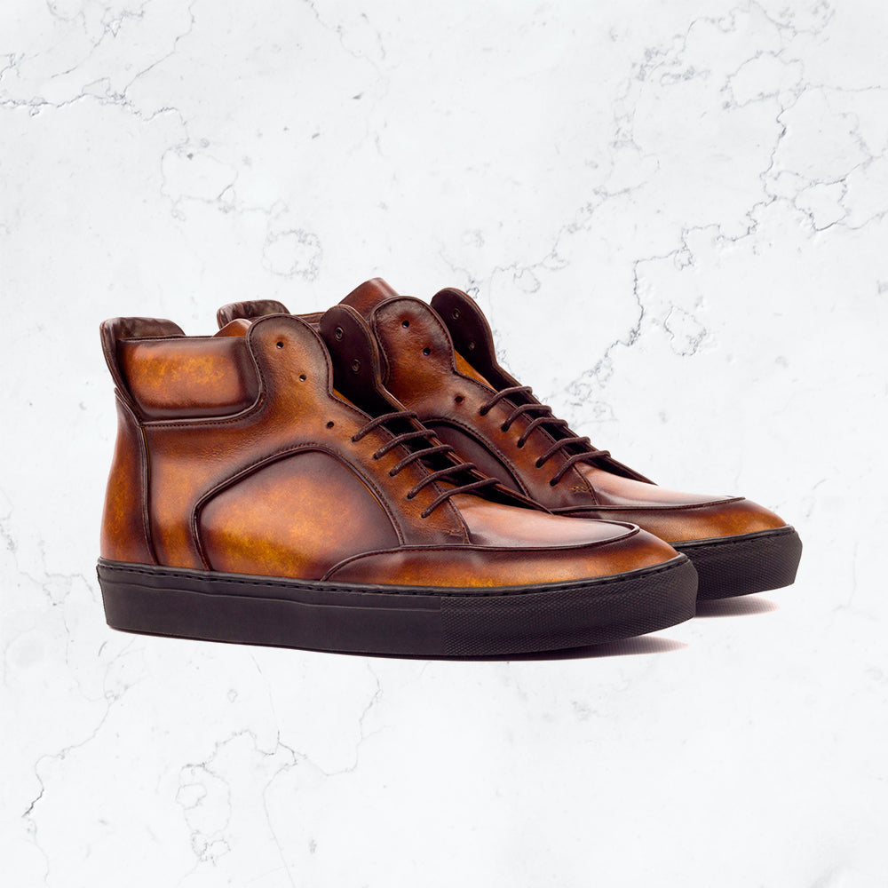 High Top - Casual III - Handcrafted Leather Shoes