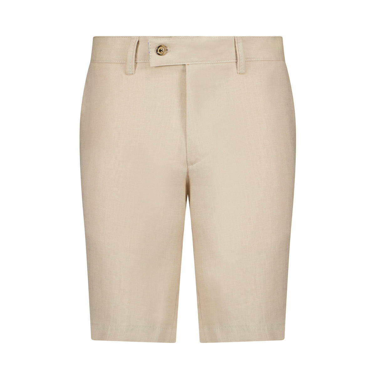 The Dante Linen Shorts - Beige - URBBANA Luxury Handmade Linen Shorts